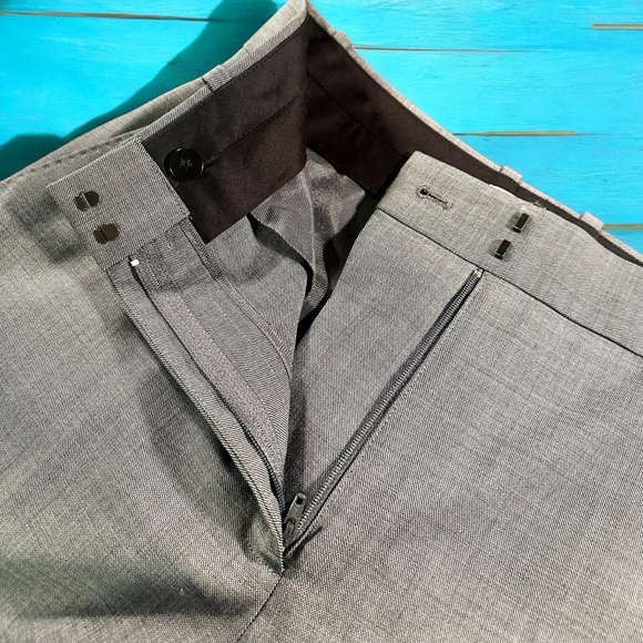 NWOT Reiss ‘Layton’ Slim Fit Wool Blend Suit Trousers in Grey Size 4 - Picture 14 of 16